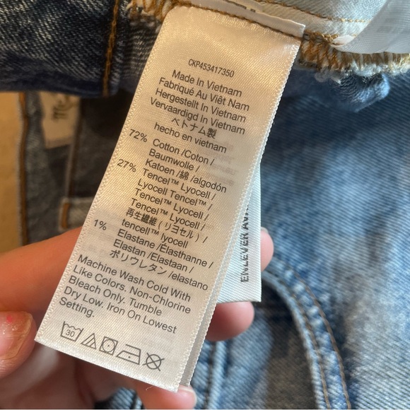 Madewell The Perfect Jean Short MC647 Women’s Blue Jean Shorts Sz 25 - Picture 9 of 12